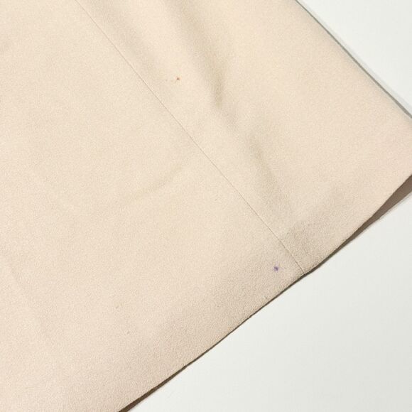 Boden Beige Wool Shift Dress Decorative Stitching Women's Size 8 Long - Picture 4 of 15